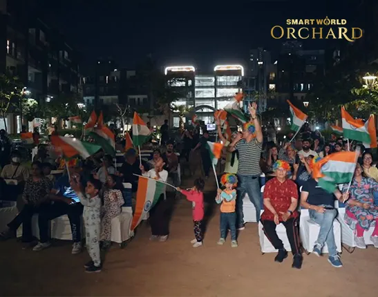 Video thumbnail - Live cricket match screening at Smartworld Orchard