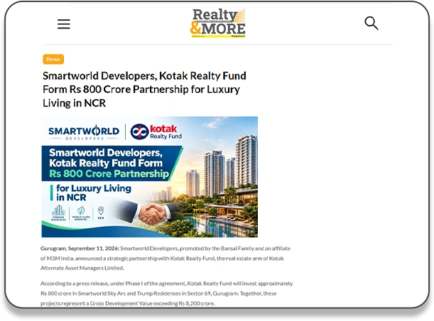 Smartworld Developers featured in znews - media coverage