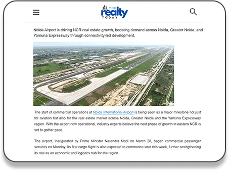 Smartworld Developers featured in Realty Today - media coverage
