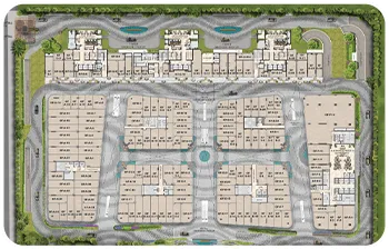 Ground floor layout mobile Le Courtyard Noida