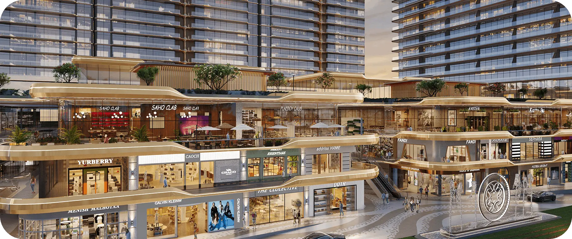 Luxury retail destination Smartworld Le Courtyard Noida