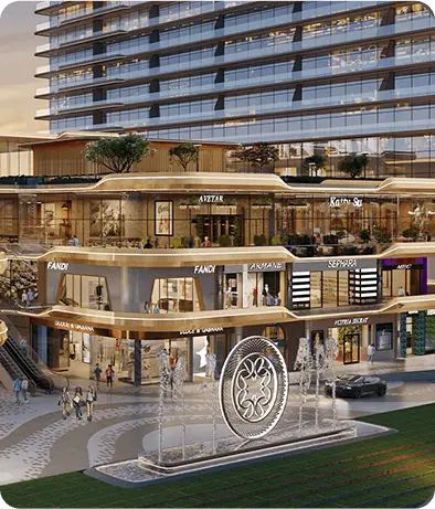 Retail shopping zone Le Courtyard Noida mobile