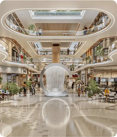 Premium retail footfall zone Noida Le Courtyard