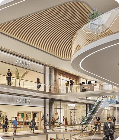 Retail lifestyle experience at Le Courtyard Noida mobile